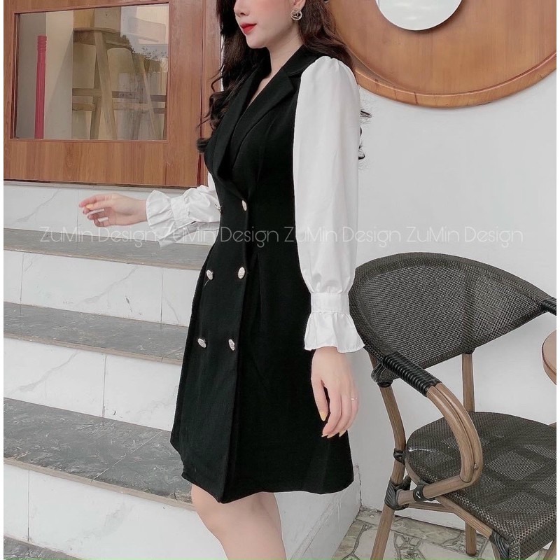 [Hot] Đầm vest tay dài dập li sang chảnh | BigBuy360 - bigbuy360.vn