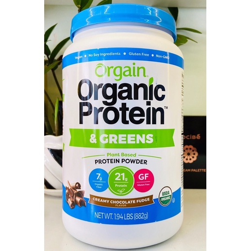 🍀[HSD 06/2022] Bột Đạm Thực Vật Hữu cơ của Mỹ ORGAIN Organic Protein & Greens Powder 882g và CLEAN WHEY 828g Vani