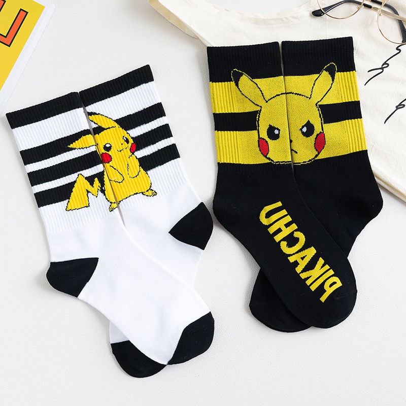 Tất Làm Từ Cotton In Hình Pikachu Vui Nhộn Dành Cho Nam Và Nữ