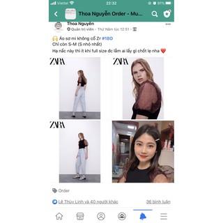 Trả order váy áo Zara