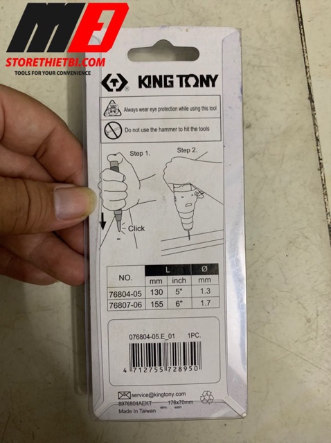 76804-05 Bung tu lấy dấu tự động 150mm Kingtony