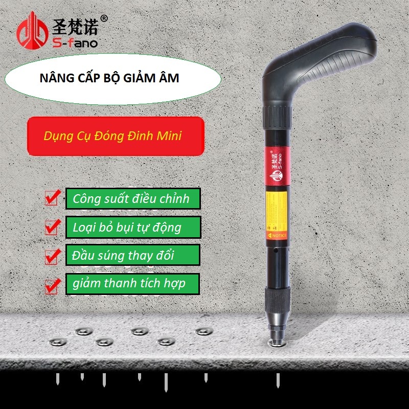 Súng bắn đinh bê tông S4 mẫu mới nhất.chính hãng cty s-fano.bảo hành 100%/12 tháng.