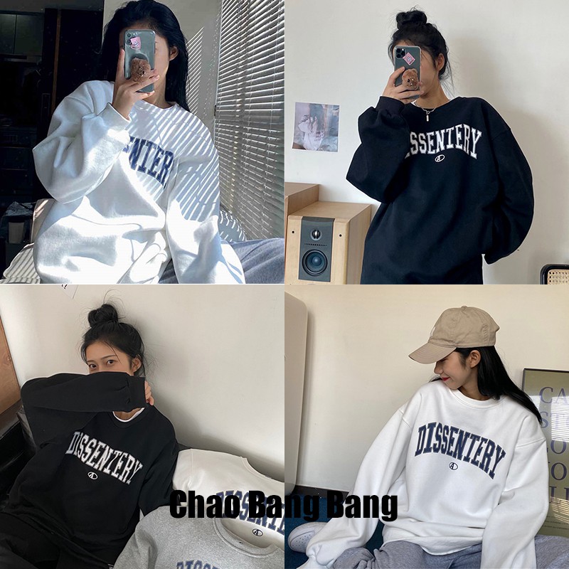Áo sweater cổ tròn in hình đáng yêu thời trang Hàn Quốc cho nữ | BigBuy360 - bigbuy360.vn