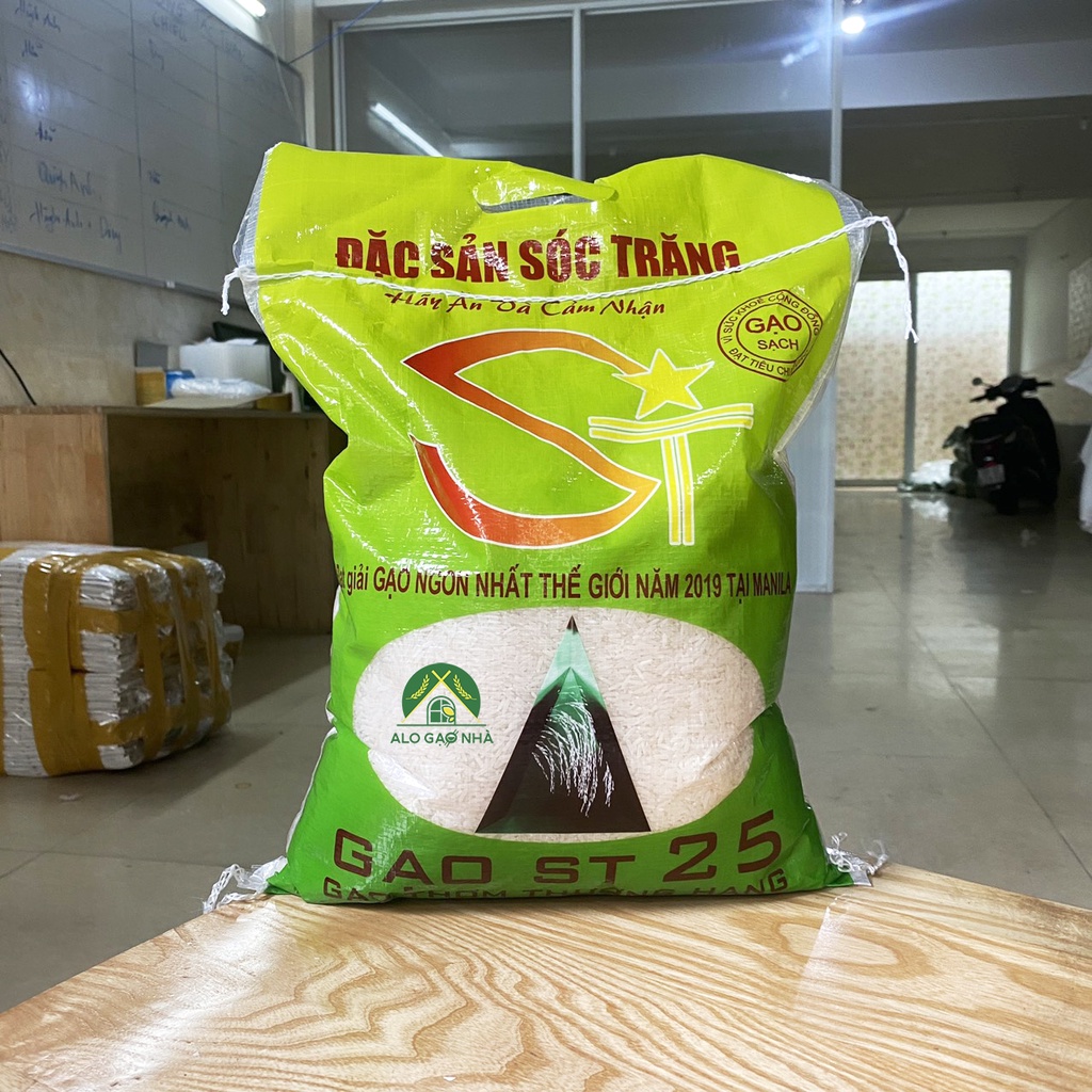 Gạo St25 (5kg) Chính Hãng | Lài Sữa - Lứt Huyết Rồng - Lứt Đen Tím Than - Vẫn Chuyển Rẻ - Giao Hàng Nhanh