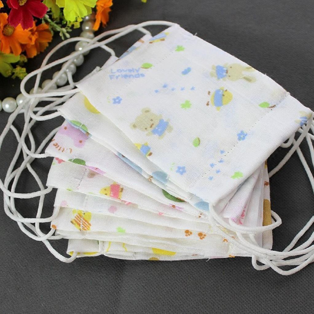 Khẩu trang xô cotton 4 lớp họa tiết xuất nhật cho bé 3 tuổi đổ lại Châu Shop