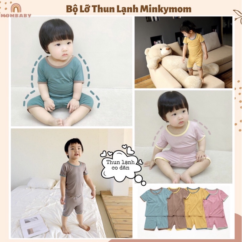 (Minkymom QC) BỘ LỬNG CẠP CAO VIỀN THUN LẠNH MỀM CO DÃN CHO BÉ