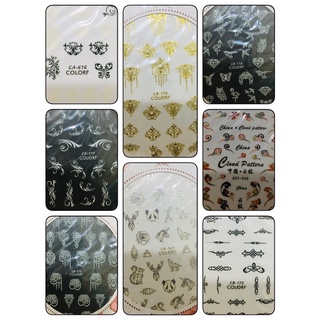Sticker dán móng mẫu hoa văn hình xăm nhỏ