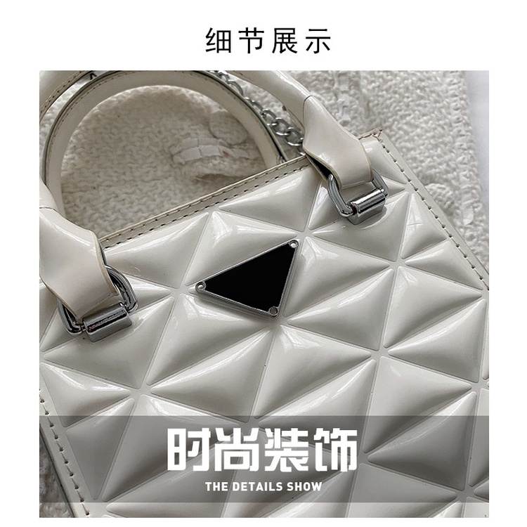 Túi Đeo Vai Nhỏ Nhắn Đính Đá Kiểu Pháp Cổ Điển Dễ Phối Đồ Thời Trang Cho Nữ