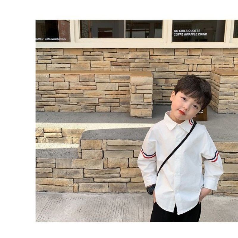 Áo Sơ Mi Tay Dài Thời Trang Dành Cho Bé Trai