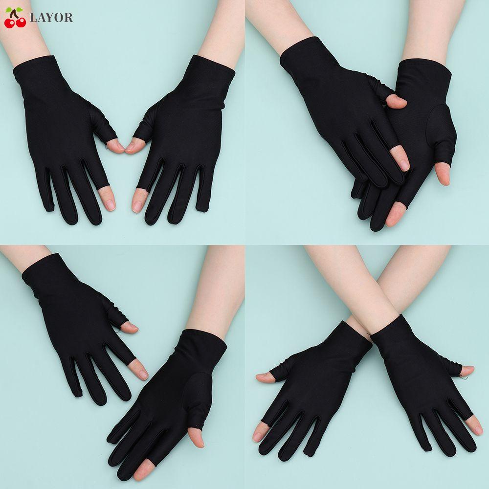 Găng Tay Co Giãn Thoáng Khí Hai Ngón Có Thể Chạm Màn Hình Cảm Ứng Nhiều Màu Sắc Phong Cách Thể Thao Thời Trang Mùa Hè Cho Nam Nữ