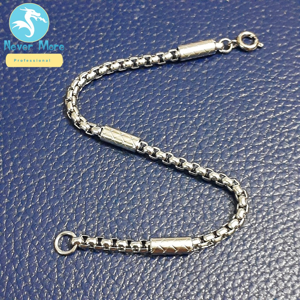 Lắc tay inox bông dừa bọc khoanh cách điệu khóa xịn siêu đẹp, chuẩn thời trang