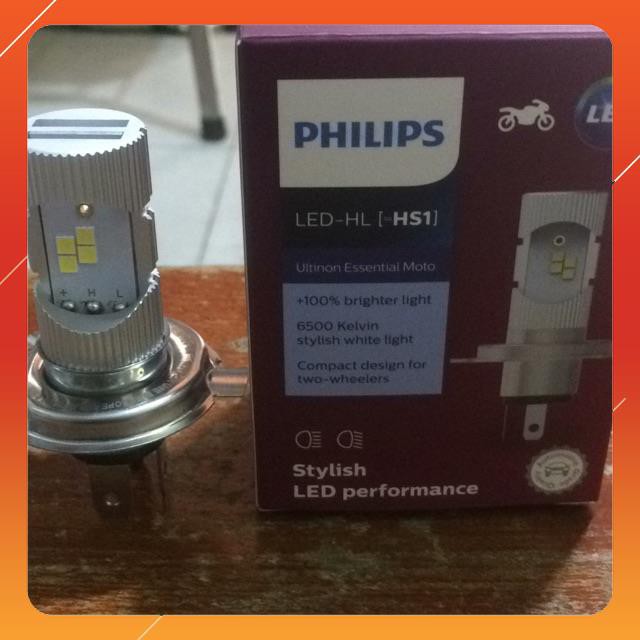 Bóng H4 led philip chính hãng dành cho xe máy 12V6W