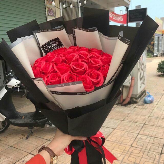 Bó hoa sáp 30 bông cao cấp