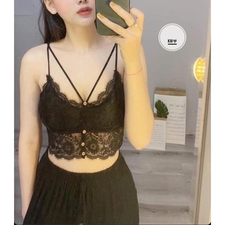 Áo bra ren đan dây