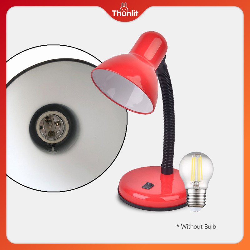 Đèn đọc Thunlit sách màu đỏ có thể điều chỉnh góc độ