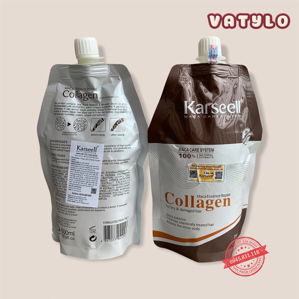 Kem Hấp - Ủ- Xả Phục Hồi Tóc Collagen Karseell Maca 500ml | Hàng Chính Hãng CT27 | BigBuy360 - bigbuy360.vn