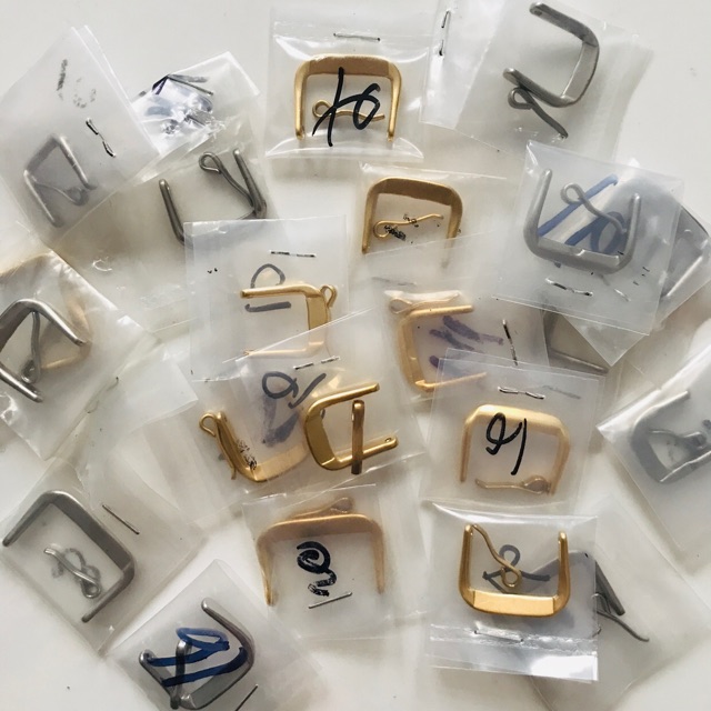 💥💥Khoá dây da đồng hồ inox xịn đầu 10 12 14 16 18 20