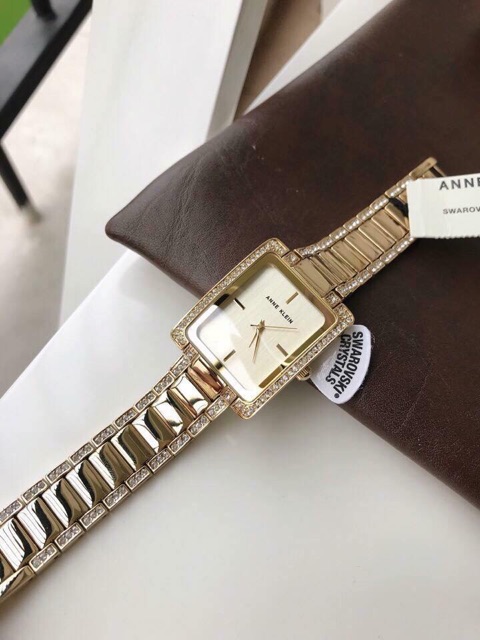 ĐỒNG HỒ NỮ MẶT VUÔNG ANNE KLEIN AK/2838CHGB