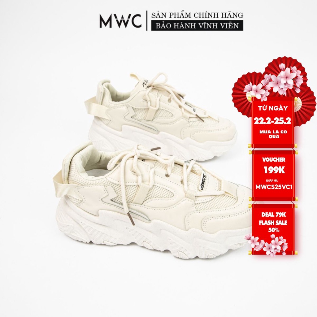 Giày Thể Thao Nữ MWC Sneaker Đế Cao Năng Động Cá Tính NUTT- 0576