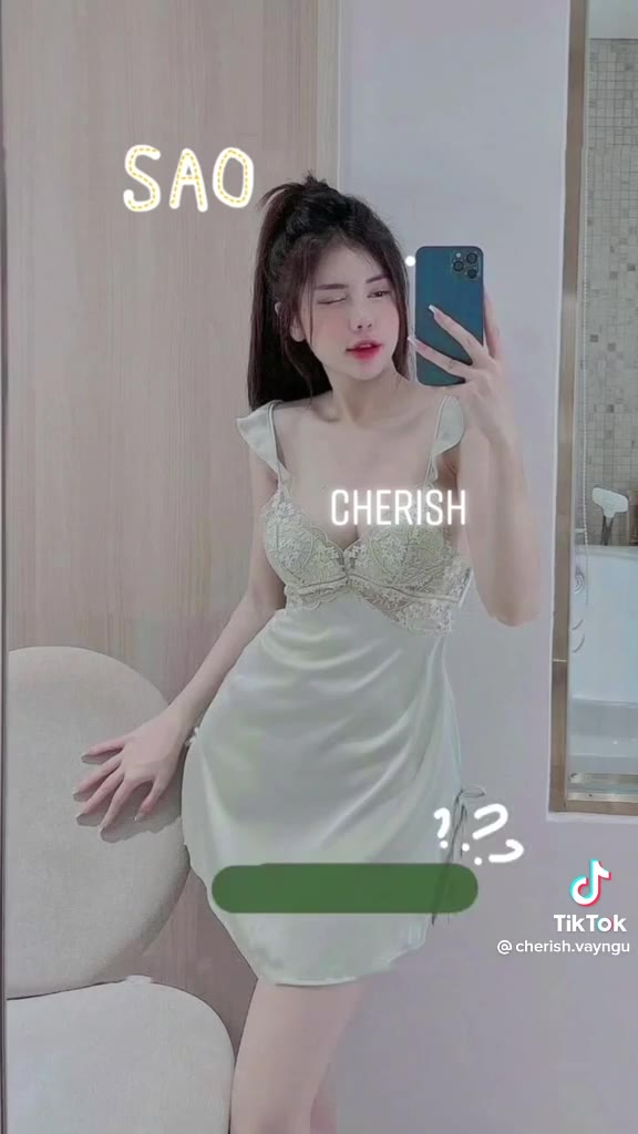 (M. 103) Váy ngủ sexy lụa có đệm ngực dây cánh tiên xẻ hông cao cấp Đầm mặc nhà gợi cảm quyến rũ | BigBuy360 - bigbuy360.vn