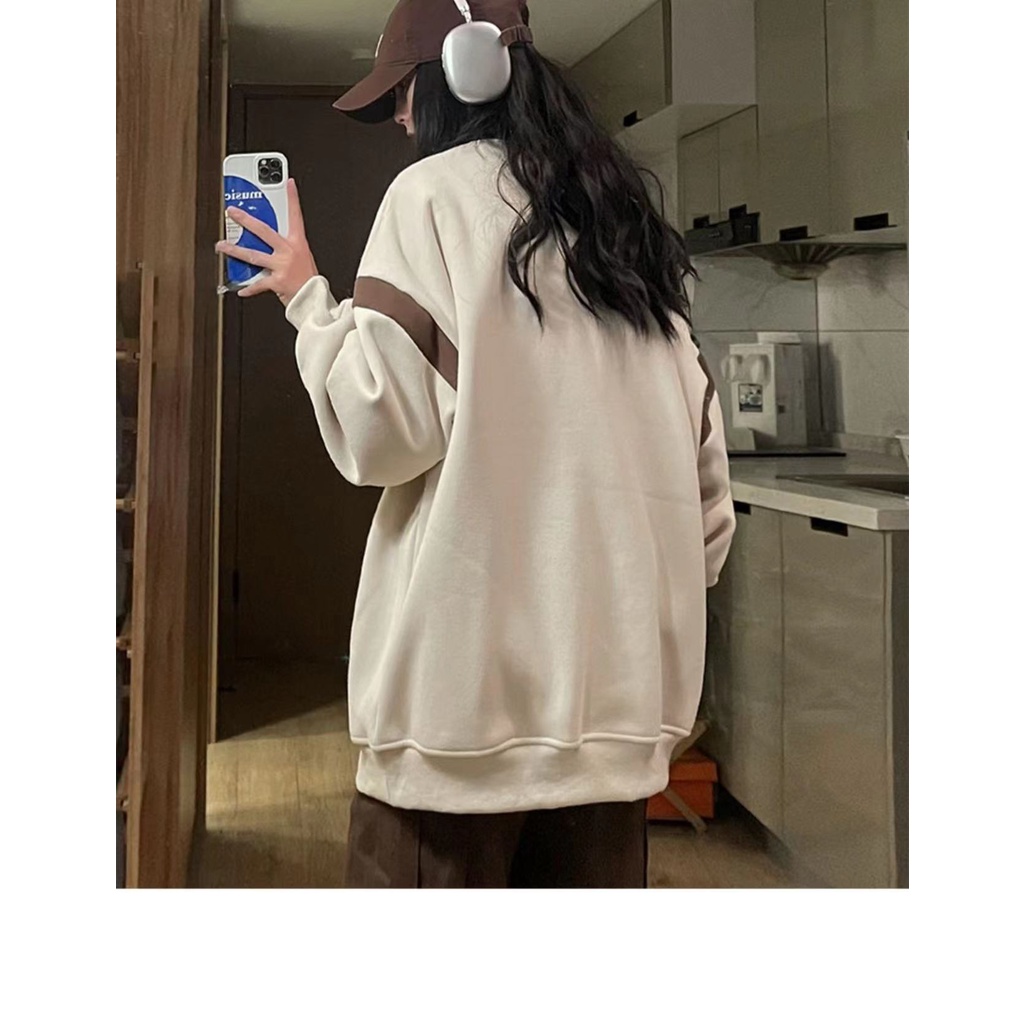 Áo Sweater Cổ Polo In Chữ Tương Phản Thời Trang Mùa Thu Mới Cho Nữ