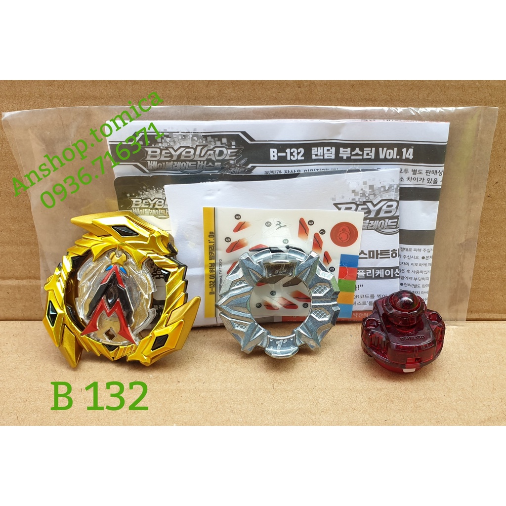 Con Quay Takaratomy Beyblade burst B132-01,  không kèm phóng quay