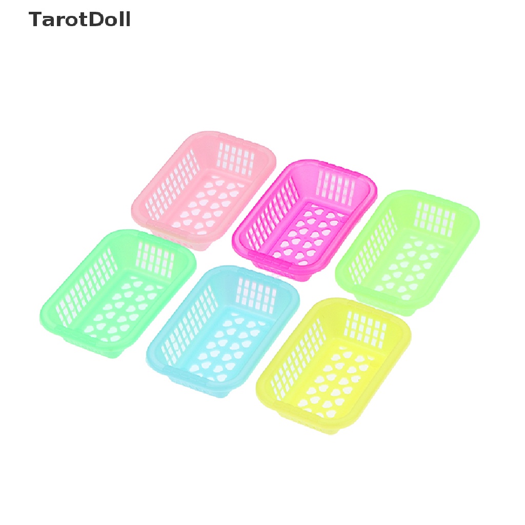 Bộ 3 Rổ Đựng Trái Cây / Rau Củ Mini Tỉ Lệ 1: 12 Trang Trí Nhà Búp Bê