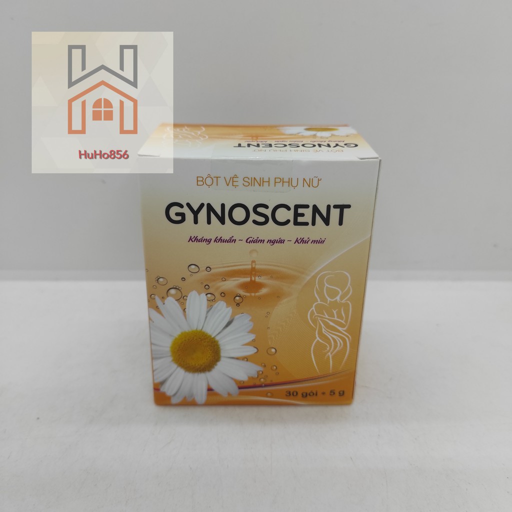 Bột pha vệ sinh phụ nữ Gynoscent của Dược Cát Linh hộp 30 gói