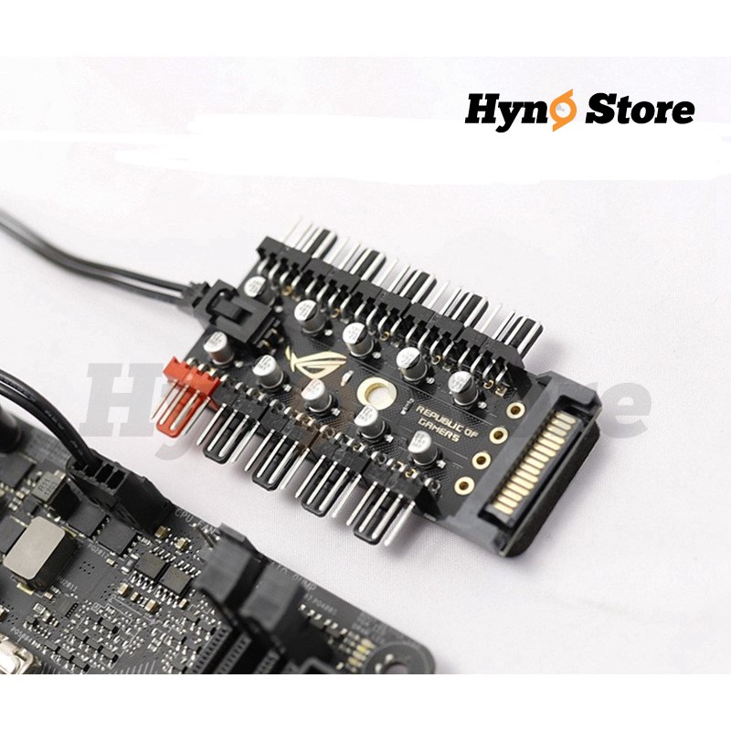 Hub chia fan 10 cổng PWM nguồn cấp sata – Hyno Store