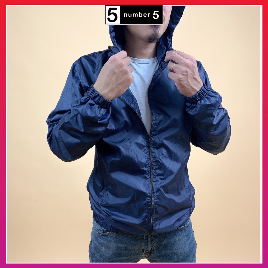 [AG] Áo Gió Nam 2 Lớp Lót Lưới Chống Nước Áo dù thể thao 5 màu kèm túi | BigBuy360 - bigbuy360.vn