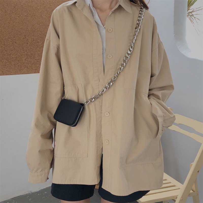 Túi chéo da nam nữ nhỏ gọn dây kim loại hot trend unisex streetwear đường phố dễ đeo phù hợp mọi phong cách