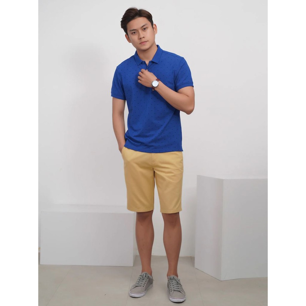 Áo polo nam Aristino APS038S8 tay áo bo viền khỏe khoắn | BigBuy360 - bigbuy360.vn