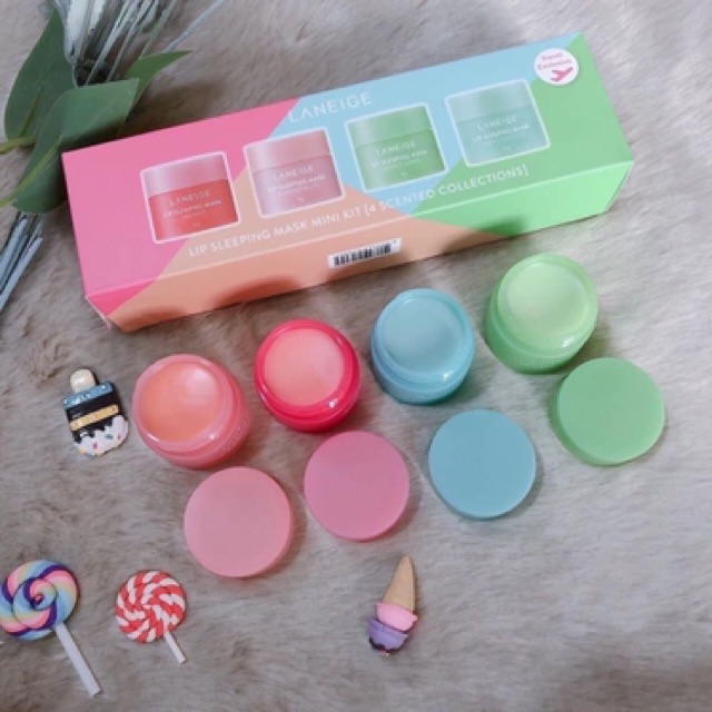 ( Tách Set Minisize 8g) Set Mặt Nạ Ngủ Môi LANEIGE LIP SLEEPING MASK MINI KIT | BigBuy360 - bigbuy360.vn