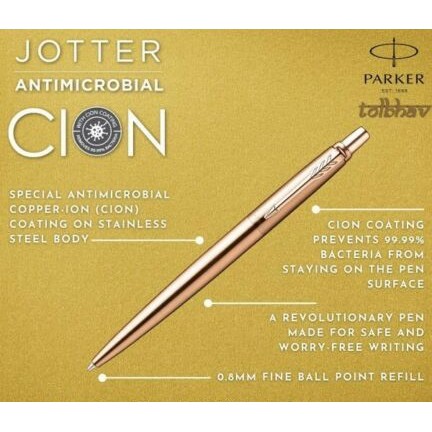 Viết parker Jotter, bút ký cao cấp kháng khuẩn 99,99%, mực xanh