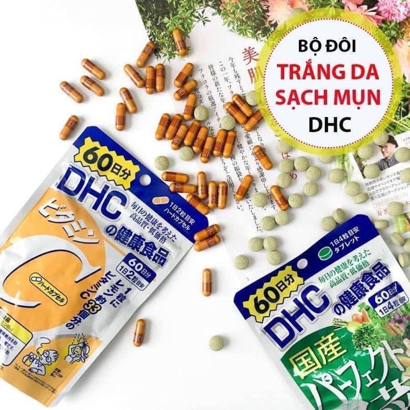 [Hàng_Nhật]  Viên Uống Bổ Sung Vitamin C D.H.C Vitamin C Hard Capsule Tăng Sức Đề Kháng [ Gói uống 60N ]