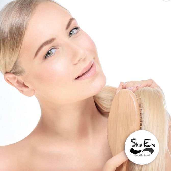 Lược chải tóc massage đầu bằng tre ⚡️ lược tre cao cấp Skinem