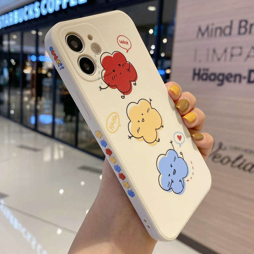 Cloud Side Stripe Soft Silicone Ốp OPPO A93 A15s A91 A92 A15 A5s F9 A3s A7 OPPOA5 A9 2020 A12 A83 A5 A12e F1s Reno 3 4Z Vivo Y20 Y15 Y12 Y20s V15 Y12s Y17 Y91 S1 Pro Y95 Y81i Y85 Y19 Y93 V9 V5 Y81 V5s Case