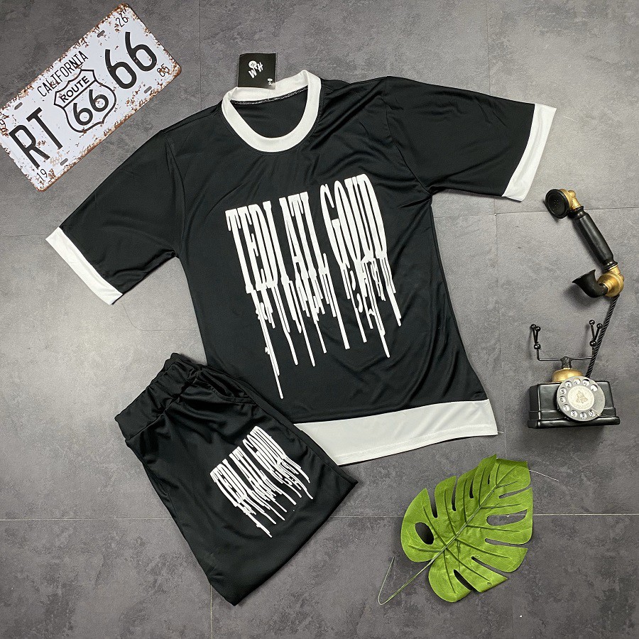 XẢ HÀNG Bộ Hè Nam, Bộ Thun Nam cộc Tay In Logo Chất Liệu Thun Lạnh Mềm Mịn - BN40 - Full Size | BigBuy360 - bigbuy360.vn