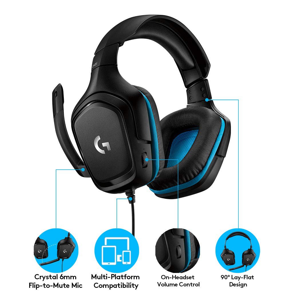 Tai Nghe Gaming Logitech G431 7.1 Surround