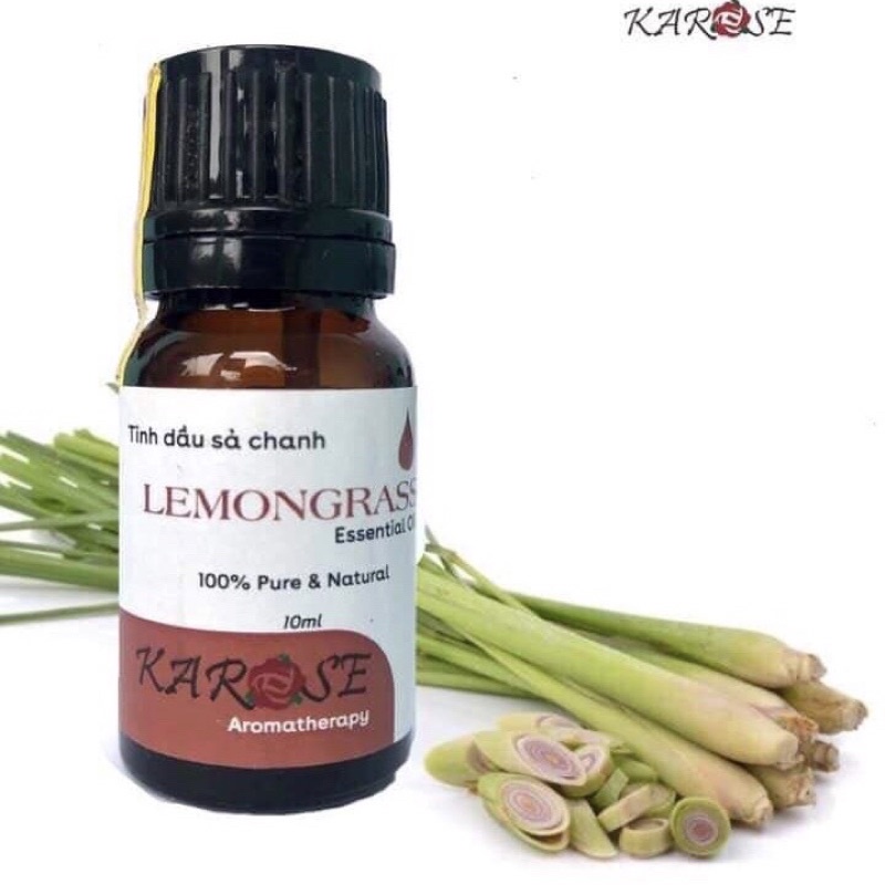 Tinh Dầu Sả Chanh KAROSE, Xua Đuổi Côn Trùng, Làm Thơm Phòng, Sạch Không Khí 10ml