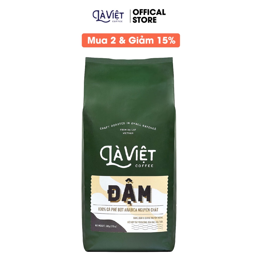 Cà Phê Bột LÀ VIỆT Đậm 100% Arabica 500g Vị Đắng, Đậm | BigBuy360 - bigbuy360.vn