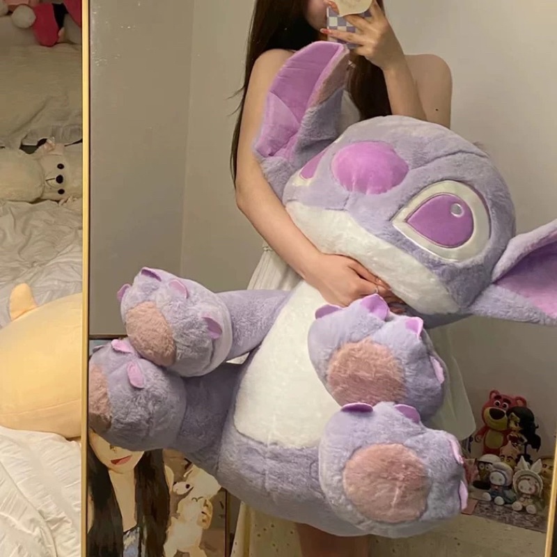 GẤU BÔNG STITCH DISNEY TÍM LÔNG MỀM ĐỦ CÁC SIZE (ẢNH/VIDEO THẬT SHOP TỰ CHỤP)