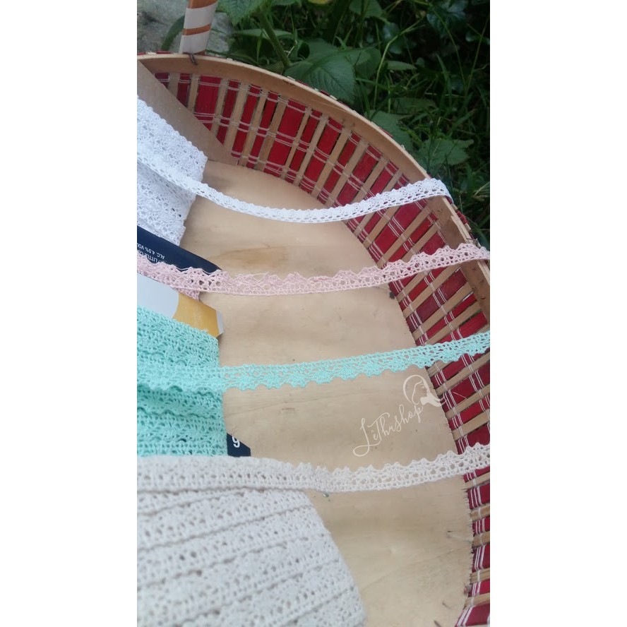 [1m] Ruy băng ren vintage nhiều màu
