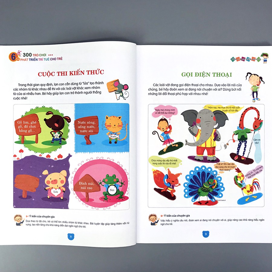300 trò chơi phát triển trí tuệ cho trẻ 6 tuổi - Tái bản 2019