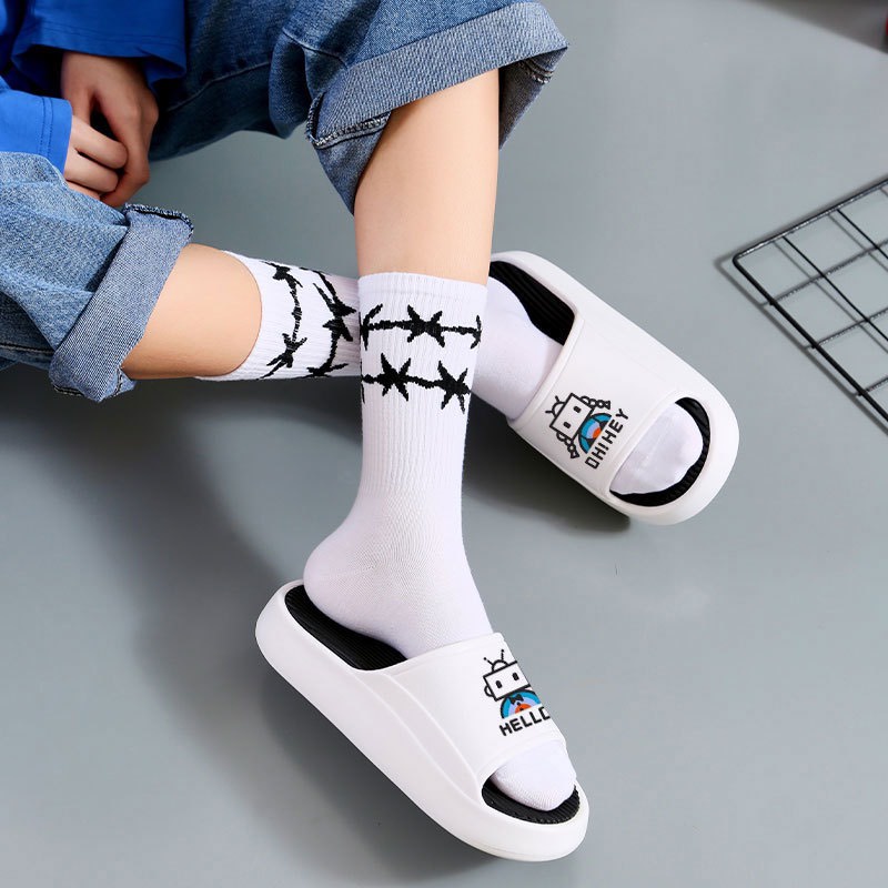 (Có 2 Màu) Dép nữ EVA đế cao 4cm Ulzang RooBoot - Dép bánh mỳ đi không ngấm nước.B80