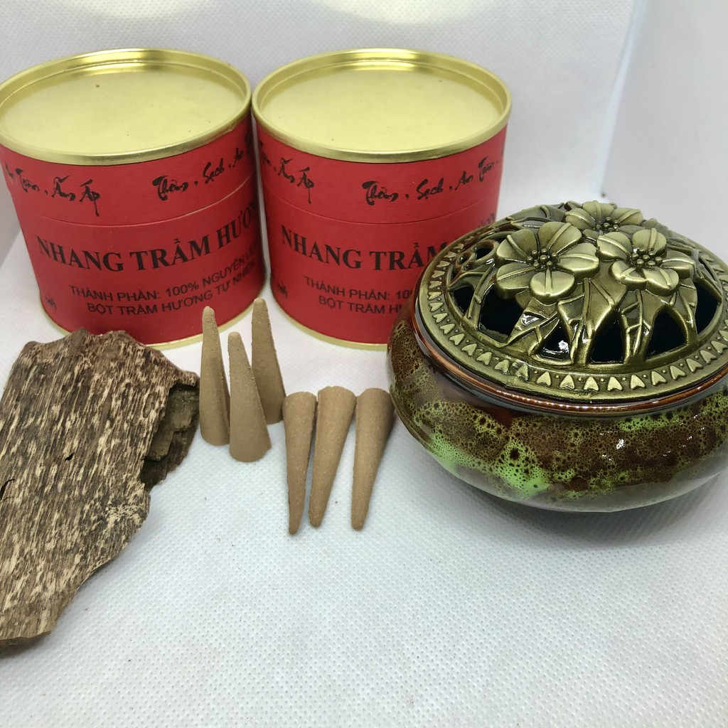 NHANG NỤ TRẦM HƯƠNG CAO CẤP - 100% Trầm Hương Tự Nhiên - Hộp 40 nụ | BigBuy360 - bigbuy360.vn