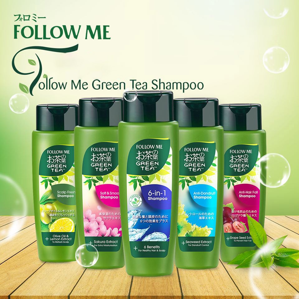 Dầu Gội Đầu Follow Me Trà Xanh Thế Hệ Mới Scalp Fresh (Chăm sóc da đầu) 320ml