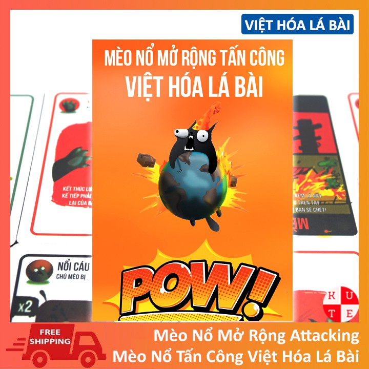 Combo 5 Bản Mèo Nổ Mở Rộng Việt Hóa Lá Bài Chuẩn Đẹp