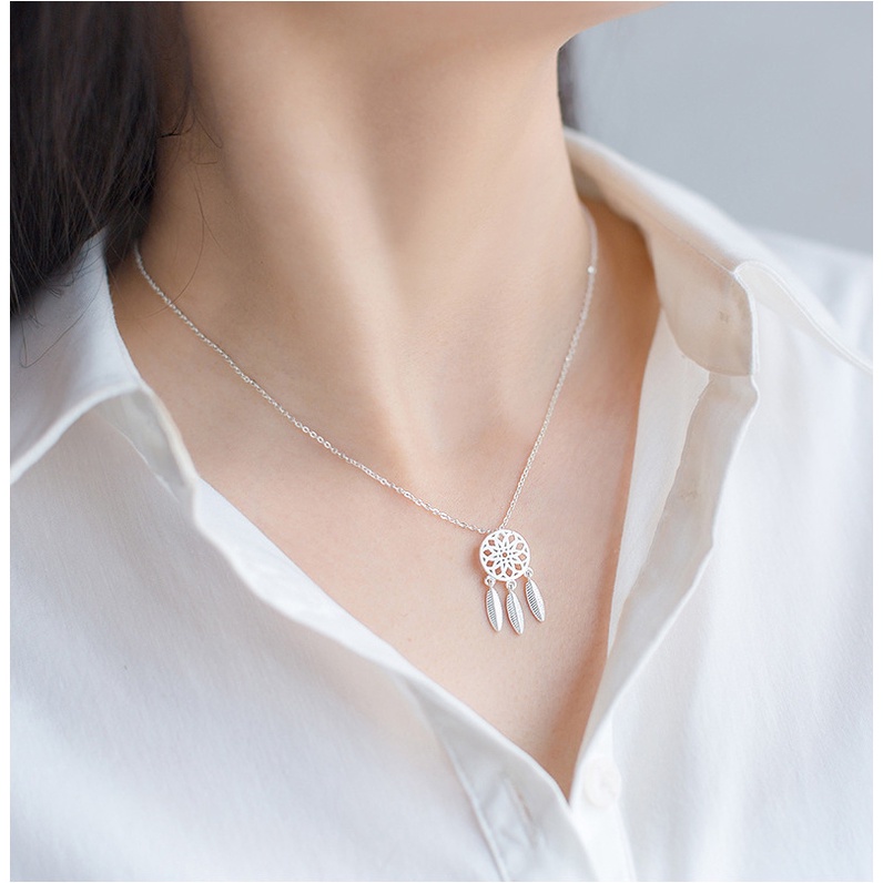Vòng cổ thời trang tổng hợp bộ sưu tập màu bạc VONGCO02