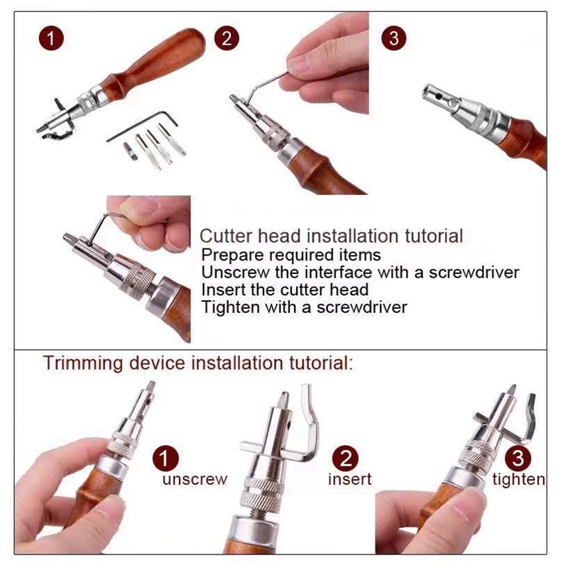 Set dụng cụ làm đồ da thủ công chuyên dùng tiện lợi